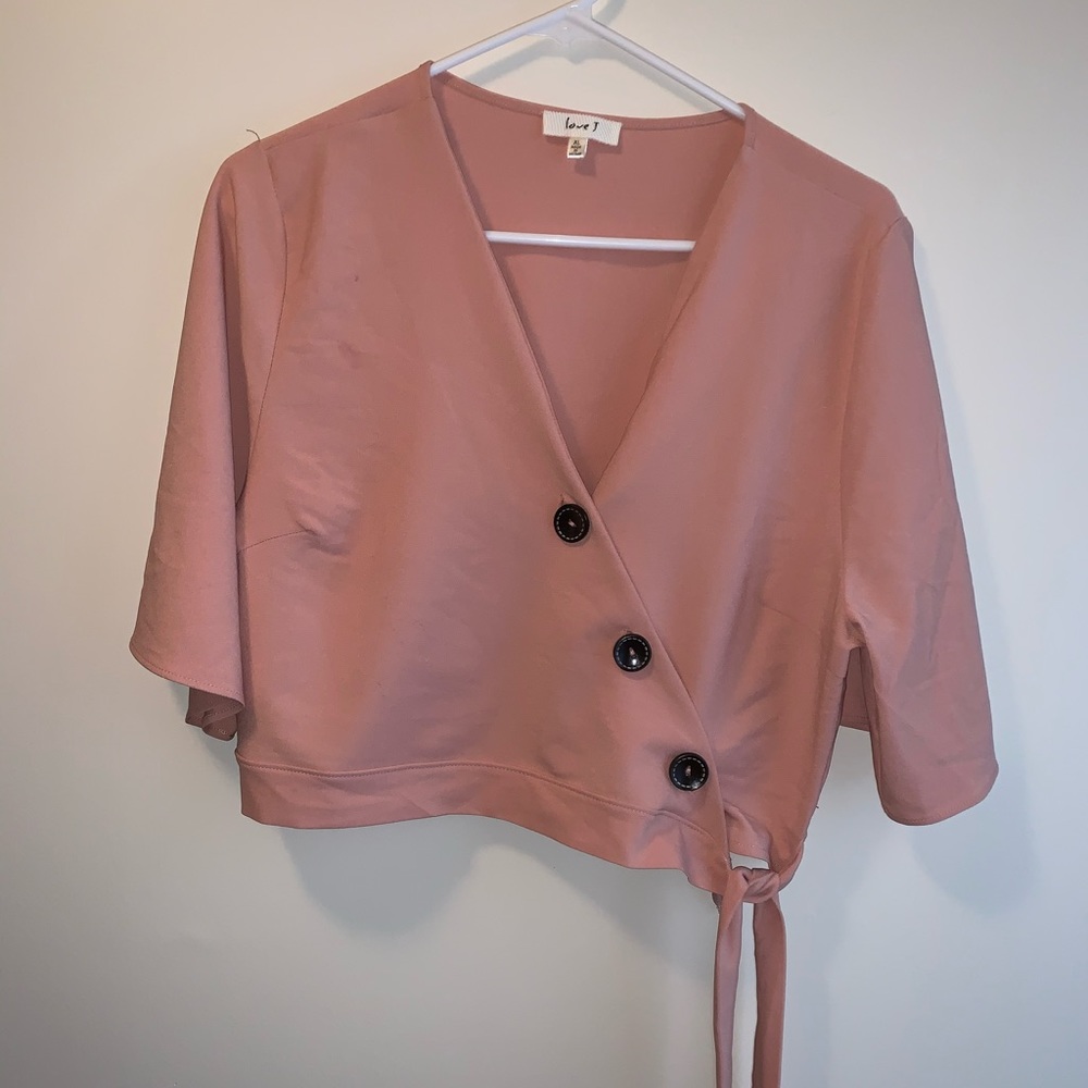 Pink Cropped Top - Picture 2 of 2